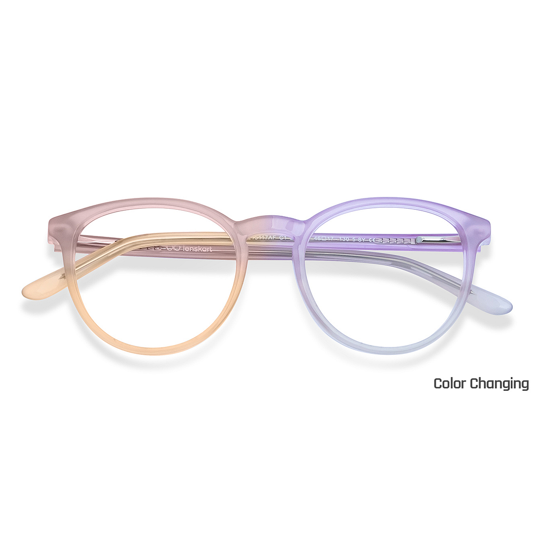 Hooper Purple Full Rim Round left side