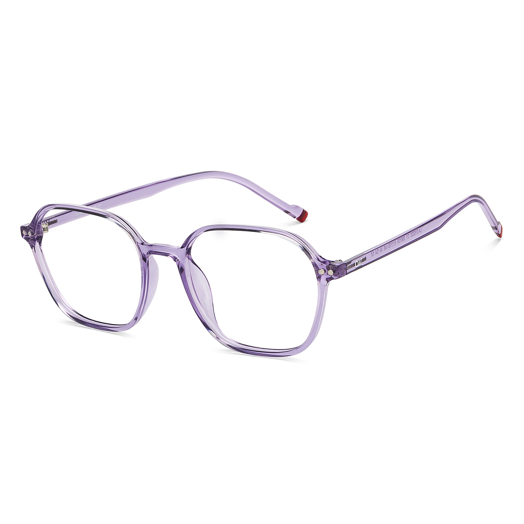 Lenskart Air Online Purple Transparent Full Rim Geometric left side