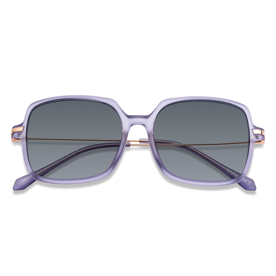 Lenskart Air Online Purple Transparent Full Rim Square left side
