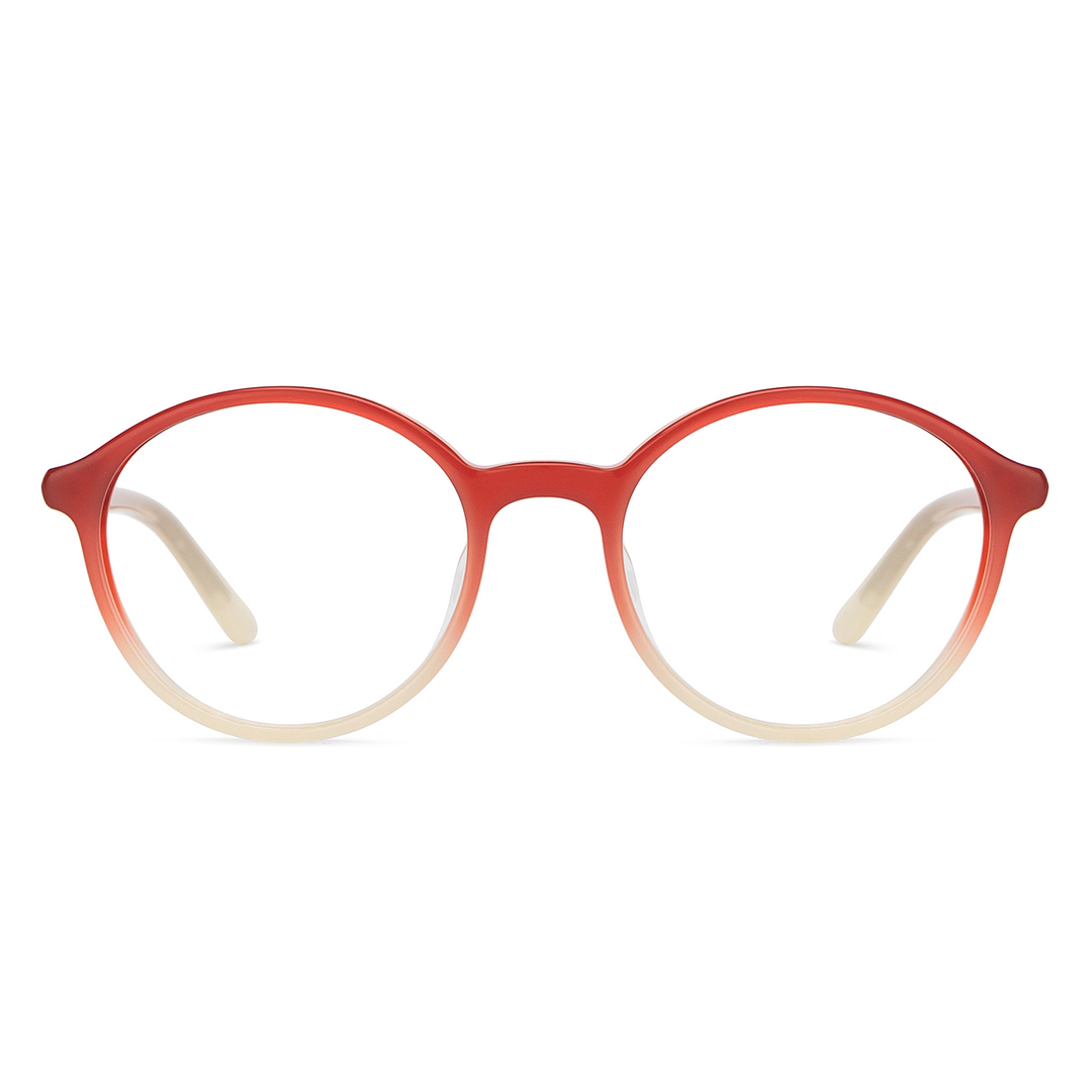 Lenskart Red Full Rim Round left side