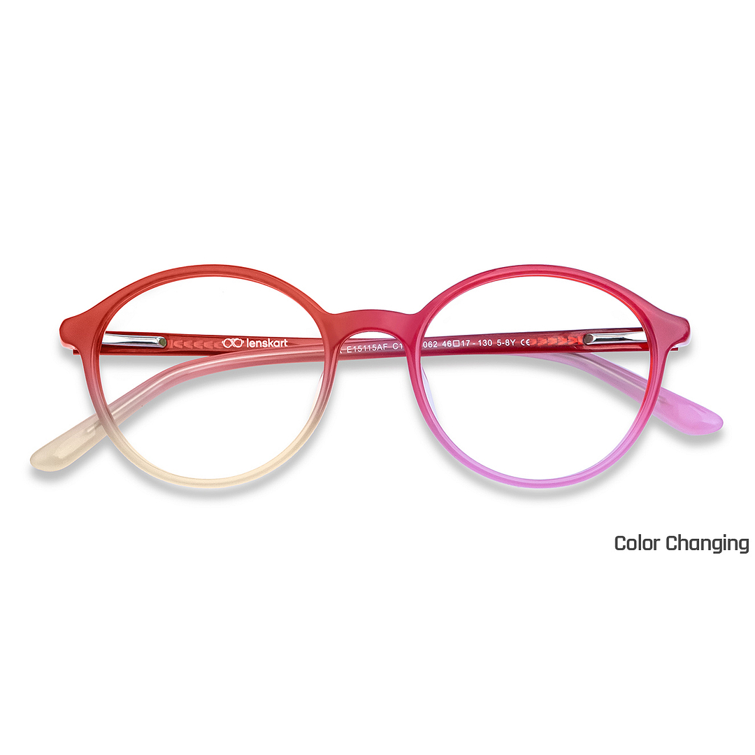 Hooper Red Full Rim Round left side