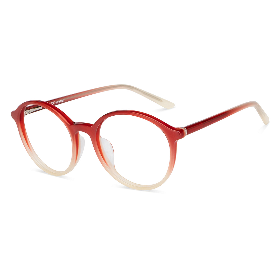 Hooper Red Full Rim Round left side