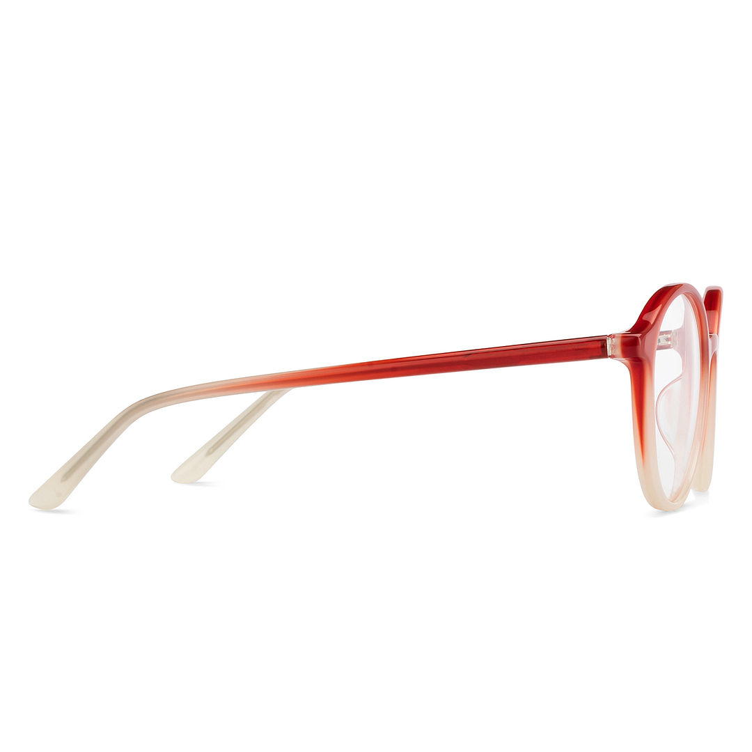 Hooper Red Full Rim Round left side
