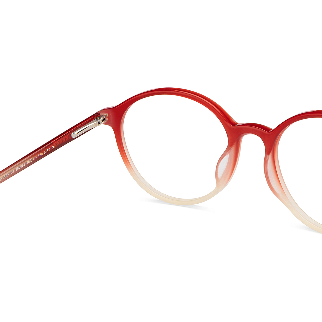 Hooper Red Full Rim Round right side