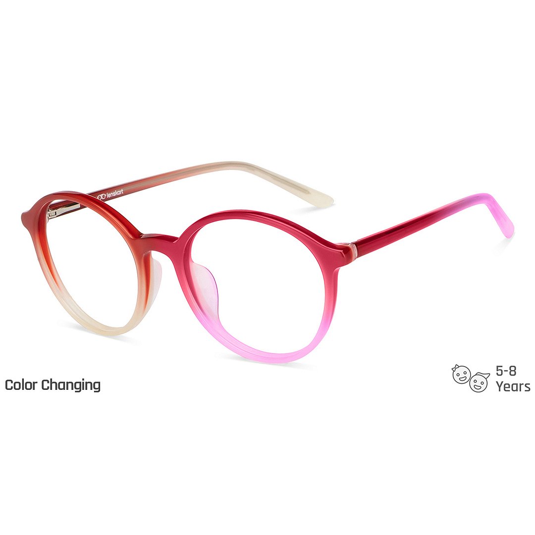 Hooper Red Full Rim Round left side