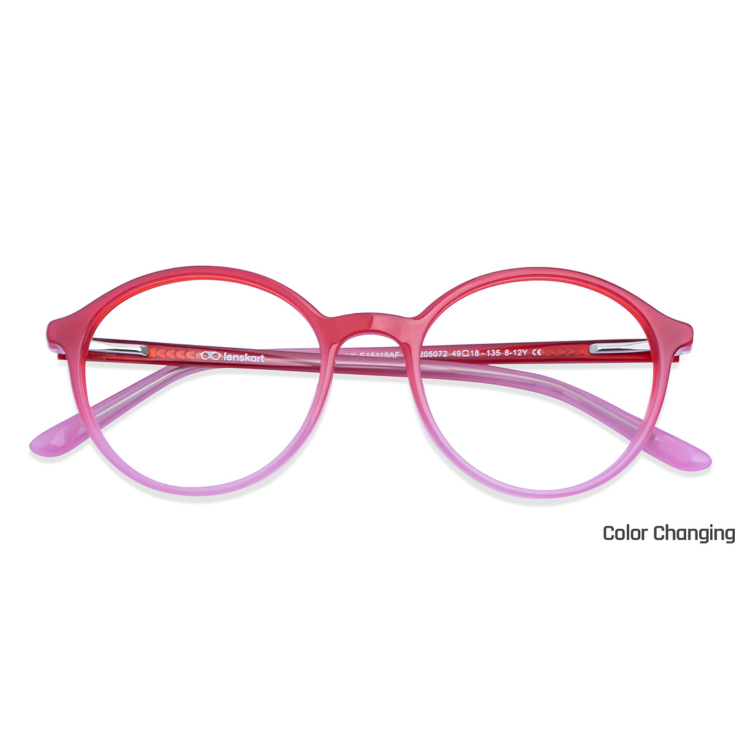 Hooper Red Full Rim Round right side