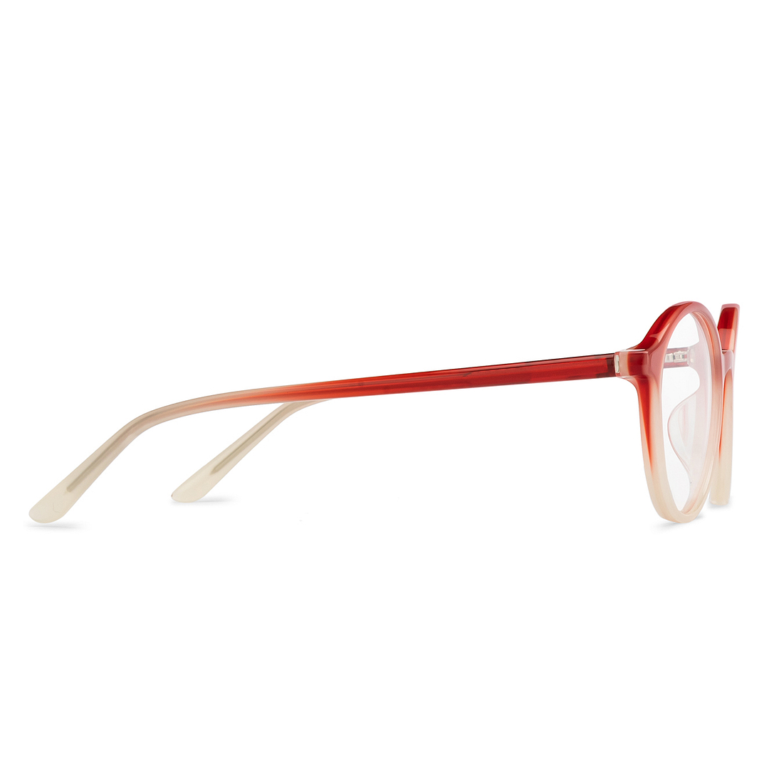 Hooper Red Full Rim Round right side
