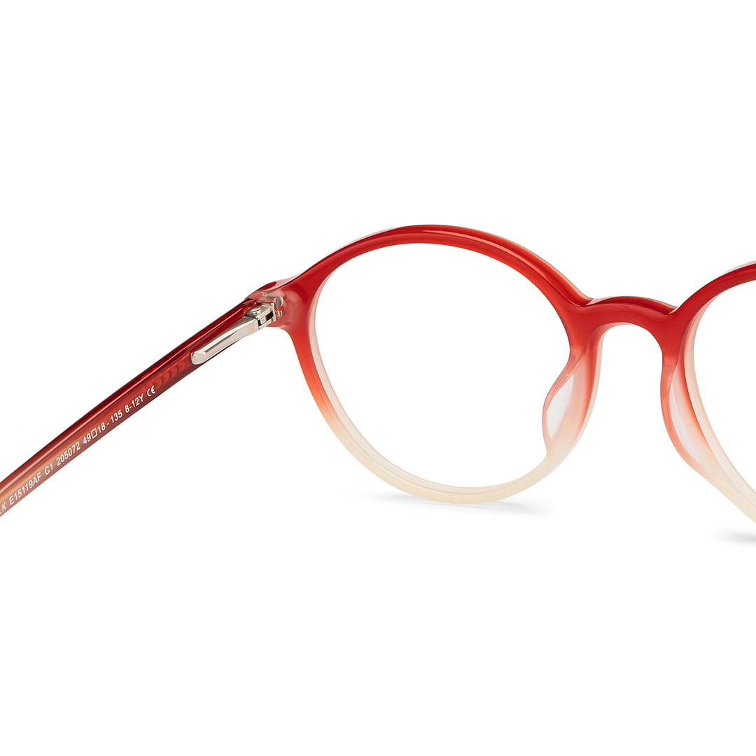 Hooper Red Full Rim Round left side