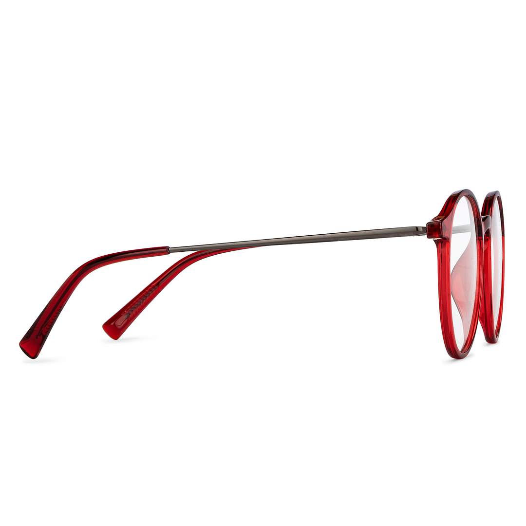Lenskart Air Online Red Full Rim Round left side
