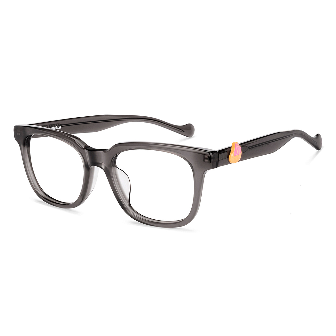 Lenskart Transparent Grey Full Rim Square left side