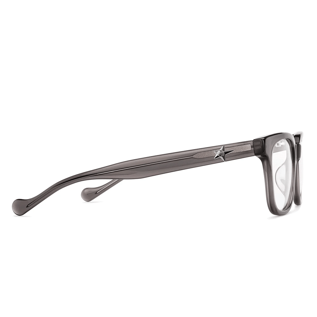 Lenskart Transparent Grey Full Rim Square left side