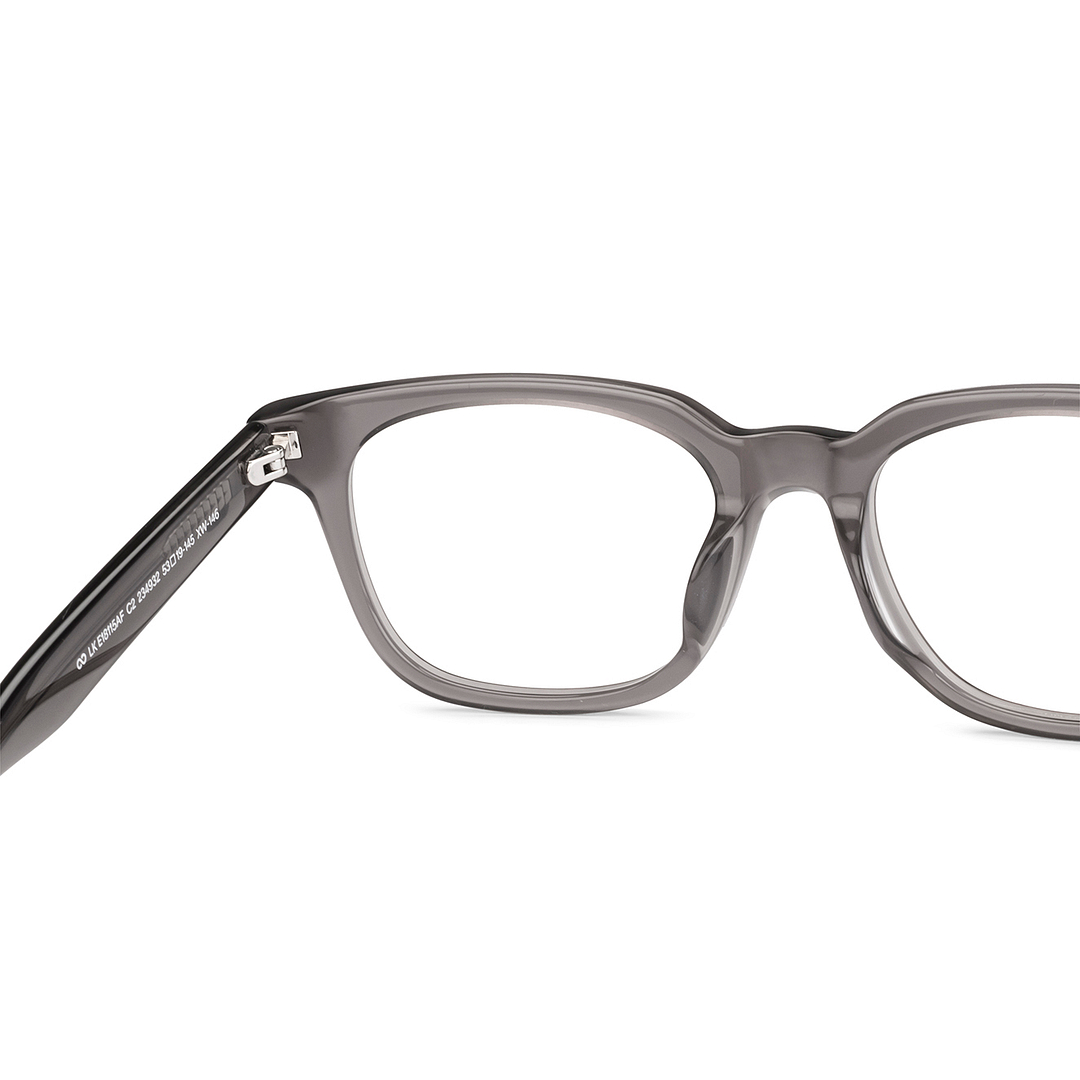 Lenskart Transparent Grey Full Rim Square left side