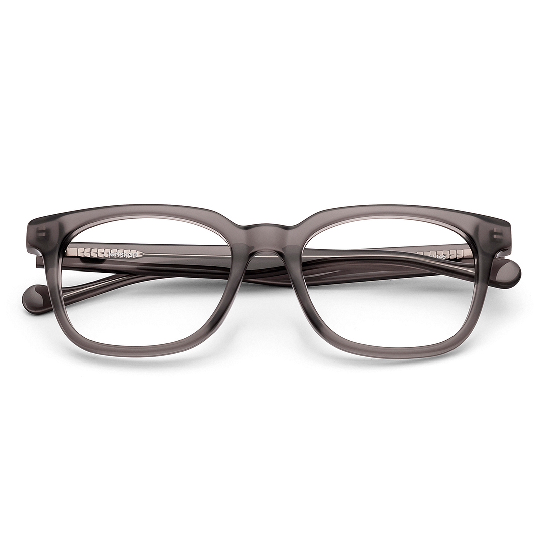 Lenskart Transparent Grey Full Rim Square right side
