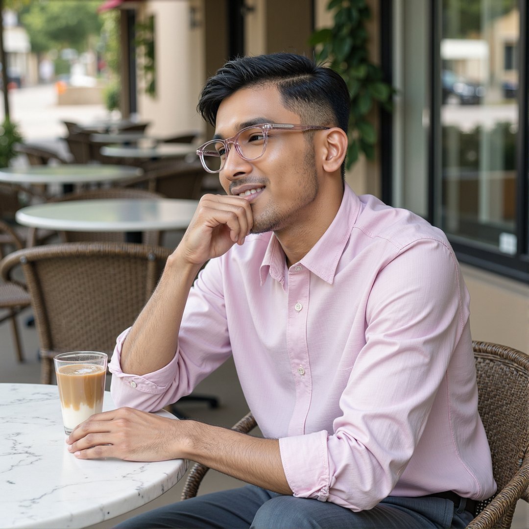 Lenskart Hustlr Rose-Ace Full Rim Square left side