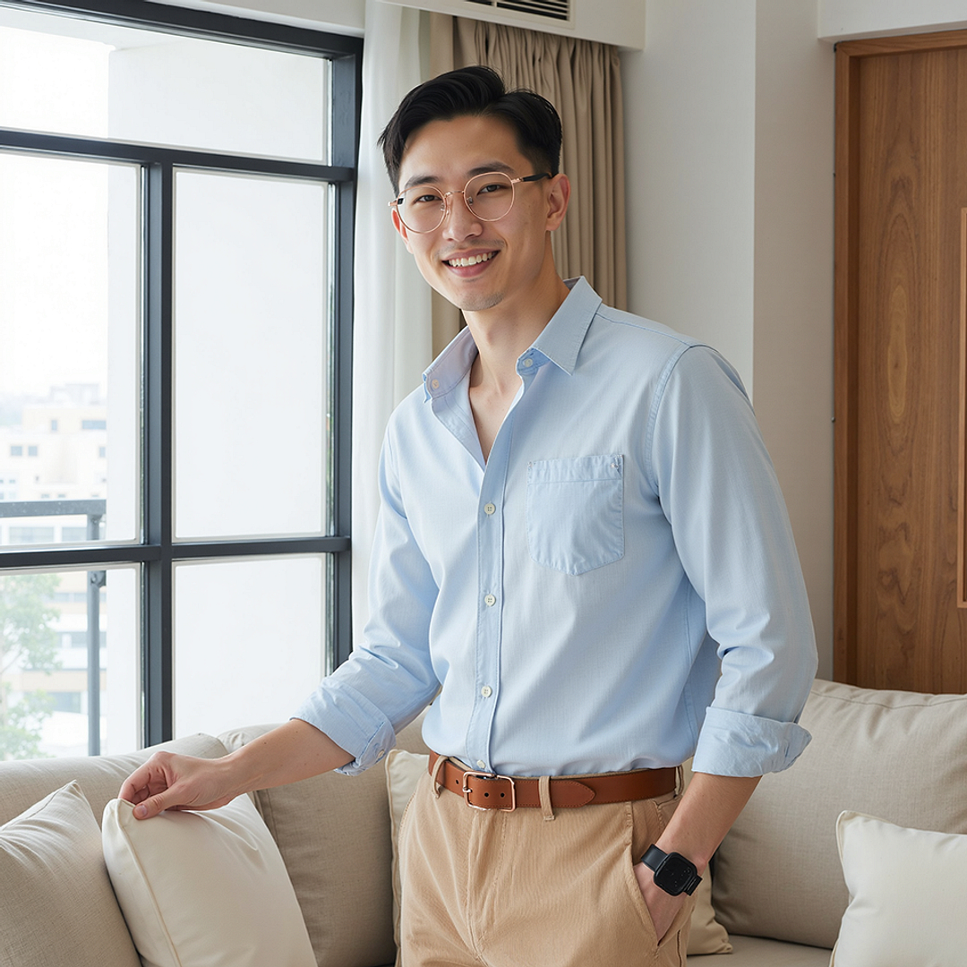 Lenskart Rose Gold Full Rim Round left side