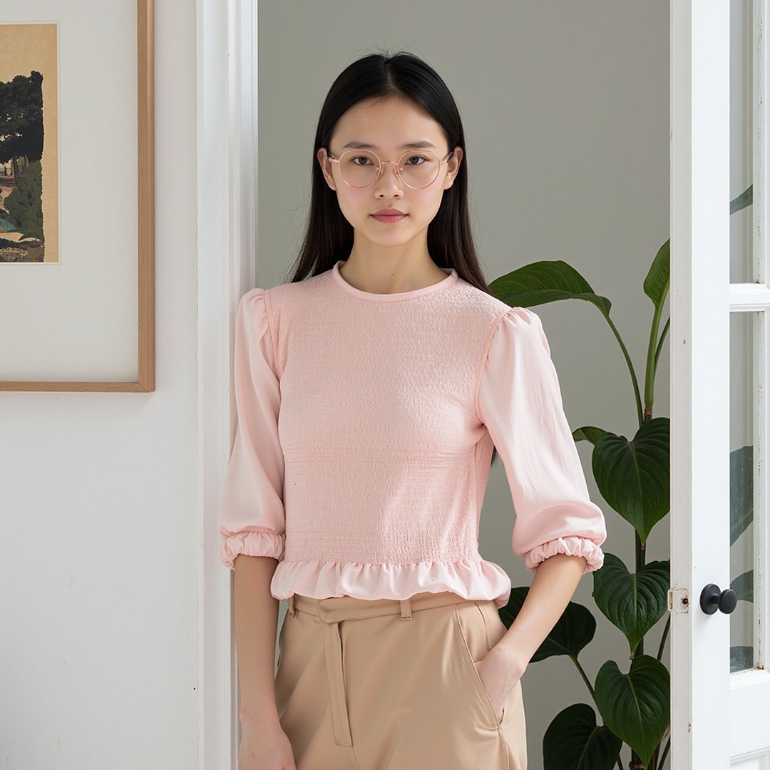 Lenskart Rose Gold Full Rim Round right side