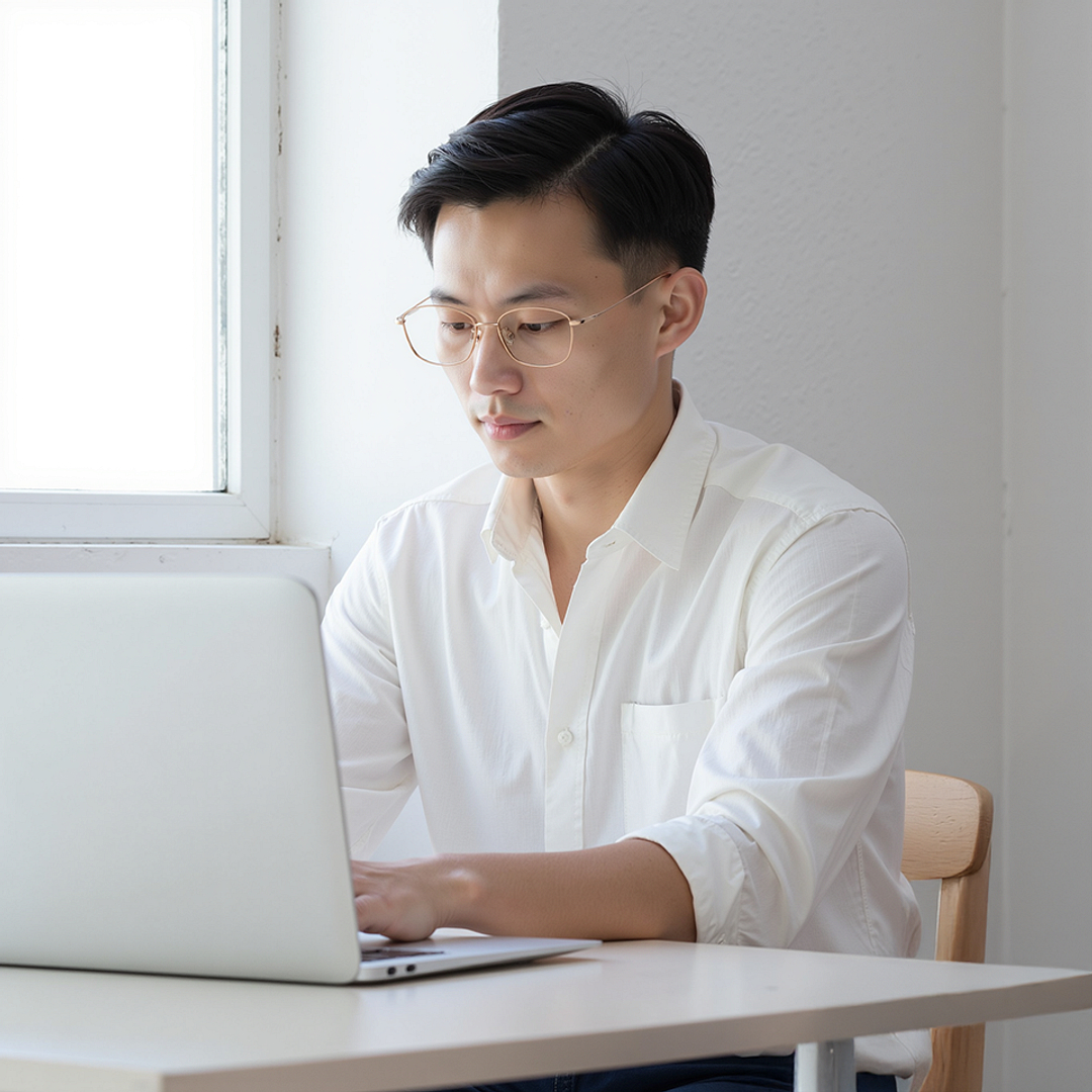 Lenskart Rose Gold Full Rim Rectangle left side