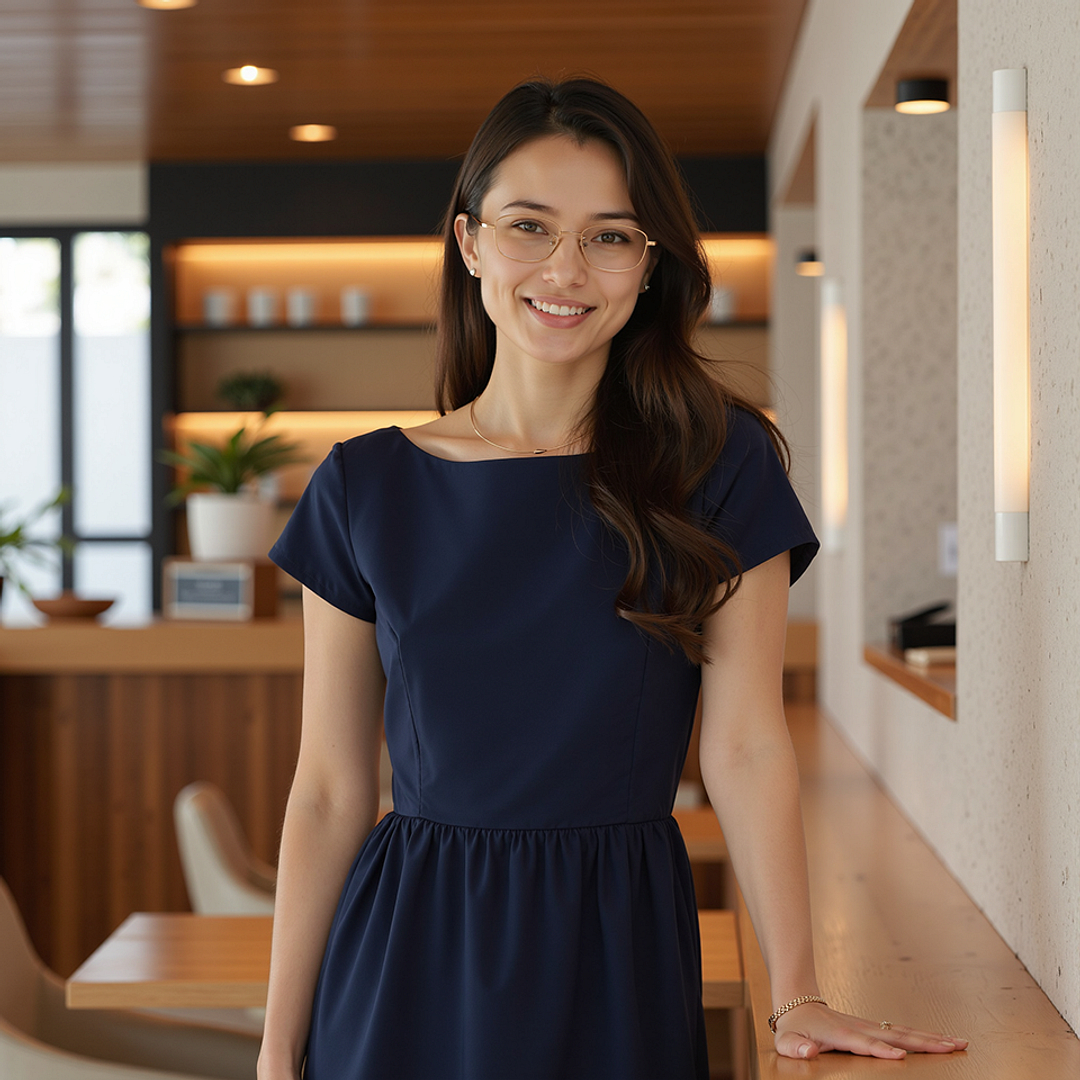 Lenskart Rose Gold Full Rim Rectangle right side