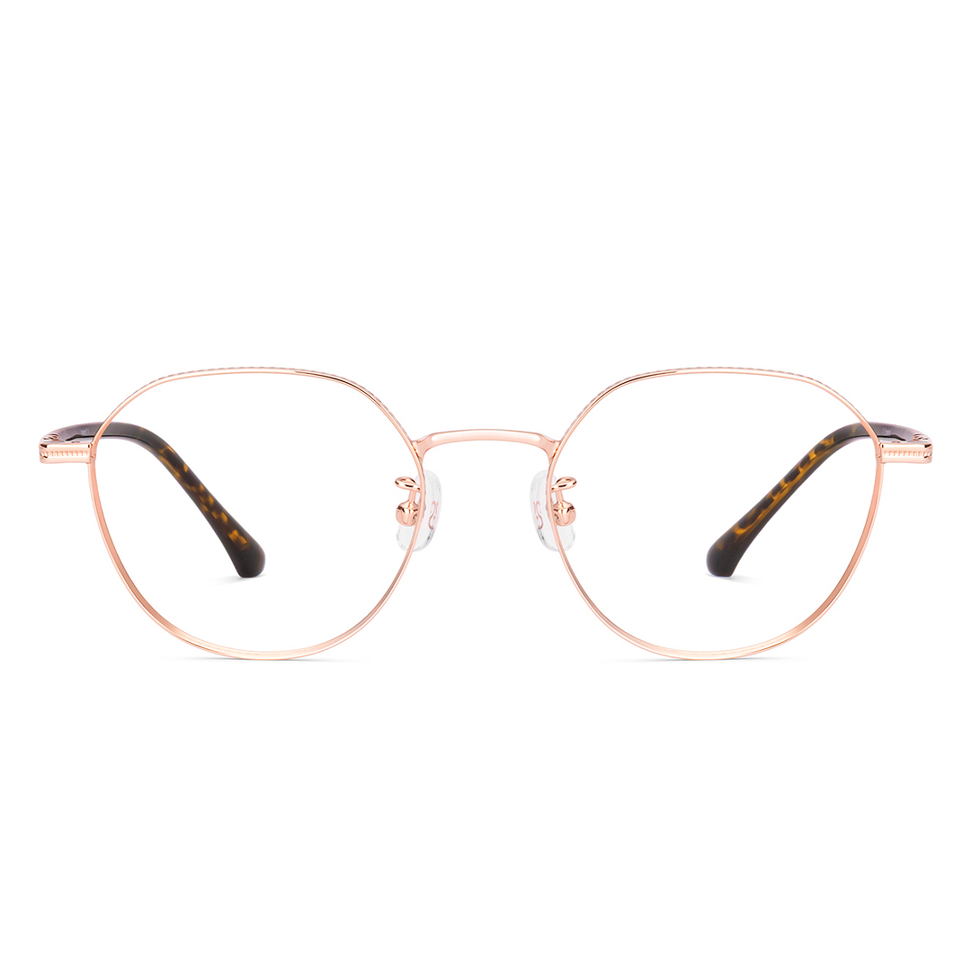 Lenskart Air Rose Gold Full Rim Round right side