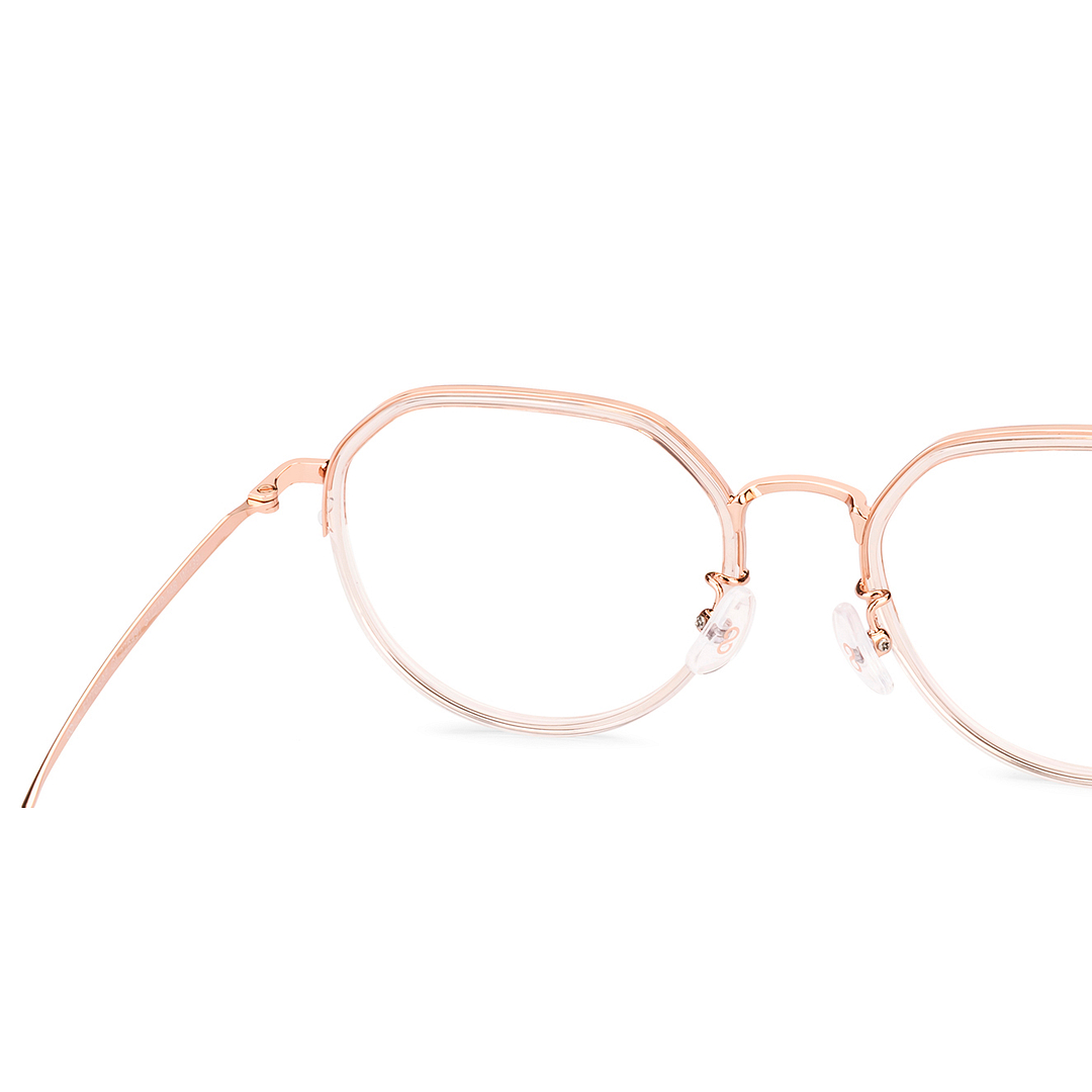 Lenskart Air Rose Gold Full Rim Round right side