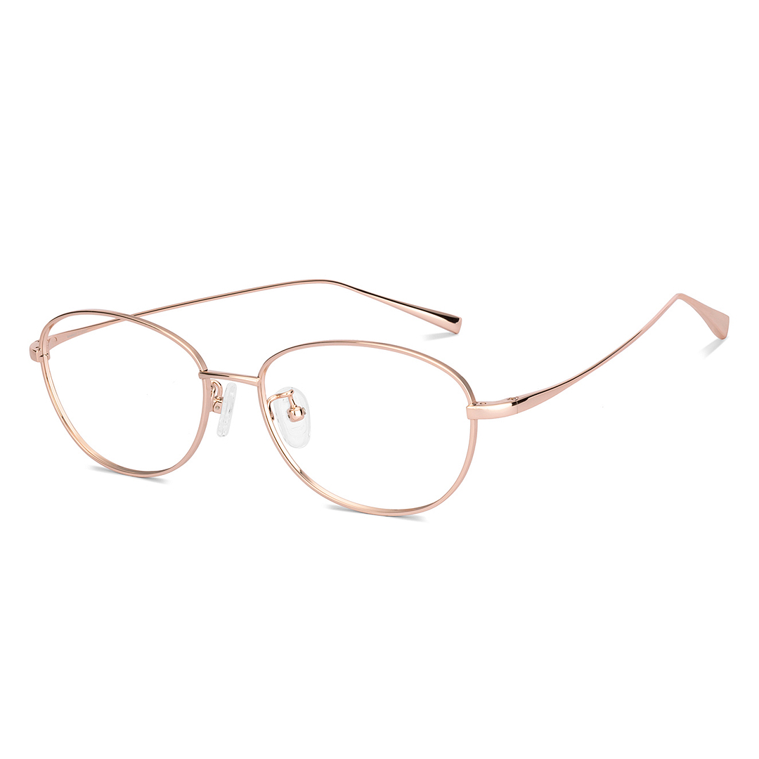 Lenskart Rose Gold Full Rim Round right side