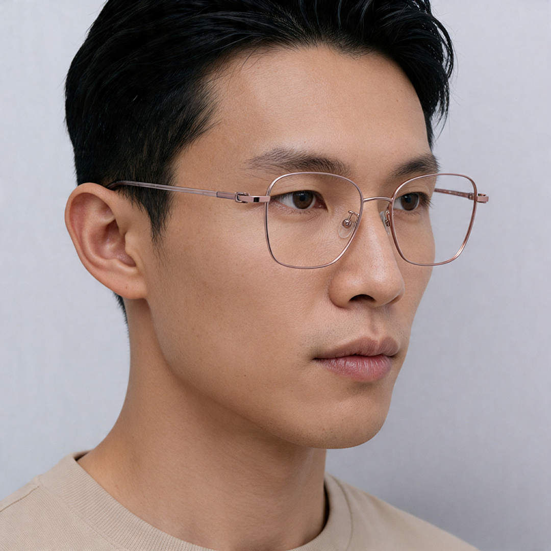 BANGKING 　k Buy Rose Gold Full Rim Square Lenskart Air SG Switch LA E17765AF