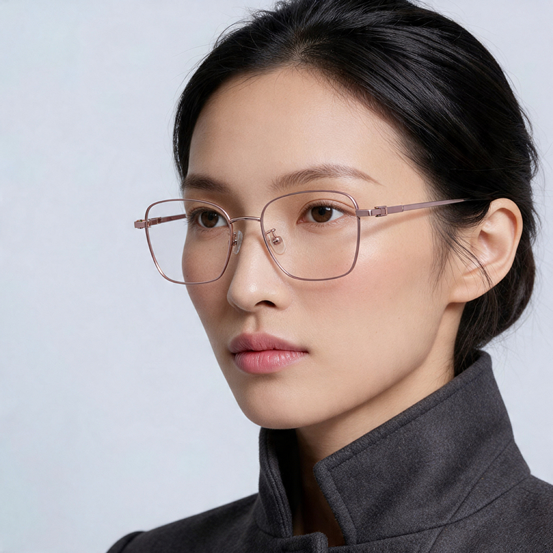 Buy Rose Gold Full Rim Square Lenskart Air SG Switch LA E17765AF