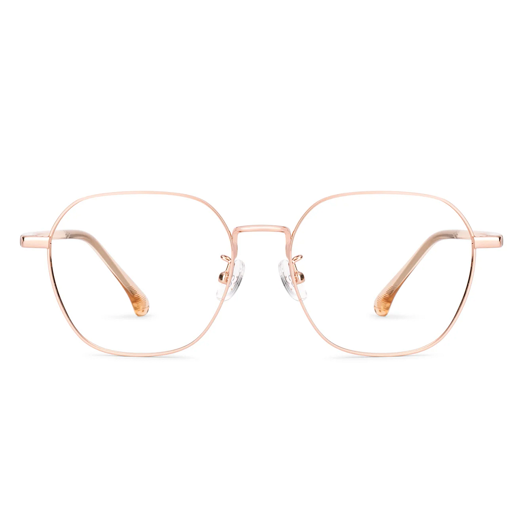 Lenskart Air Rose Gold Full Rim Square right side