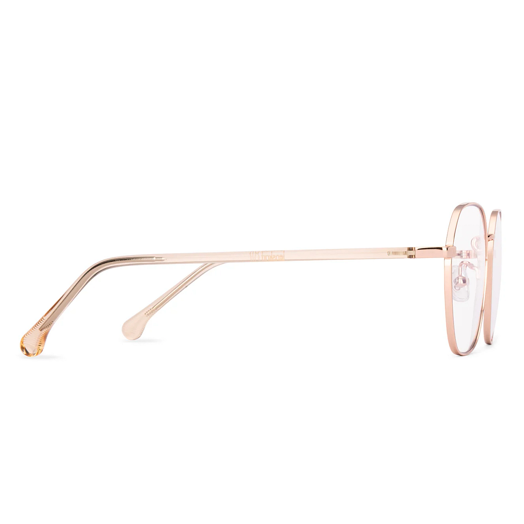 Lenskart Air Rose Gold Full Rim Square left side