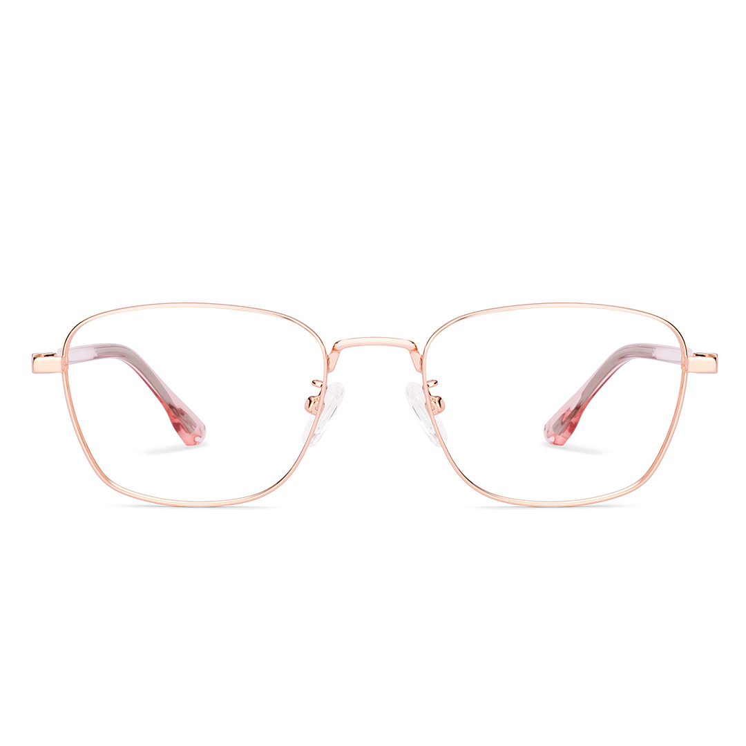 Lenskart Rose Gold Full Rim Square right side