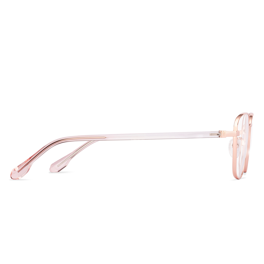 Lenskart Rose Gold Full Rim Square left side
