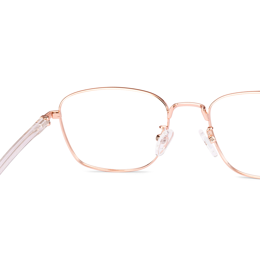 Lenskart Rose Gold Full Rim Square right side