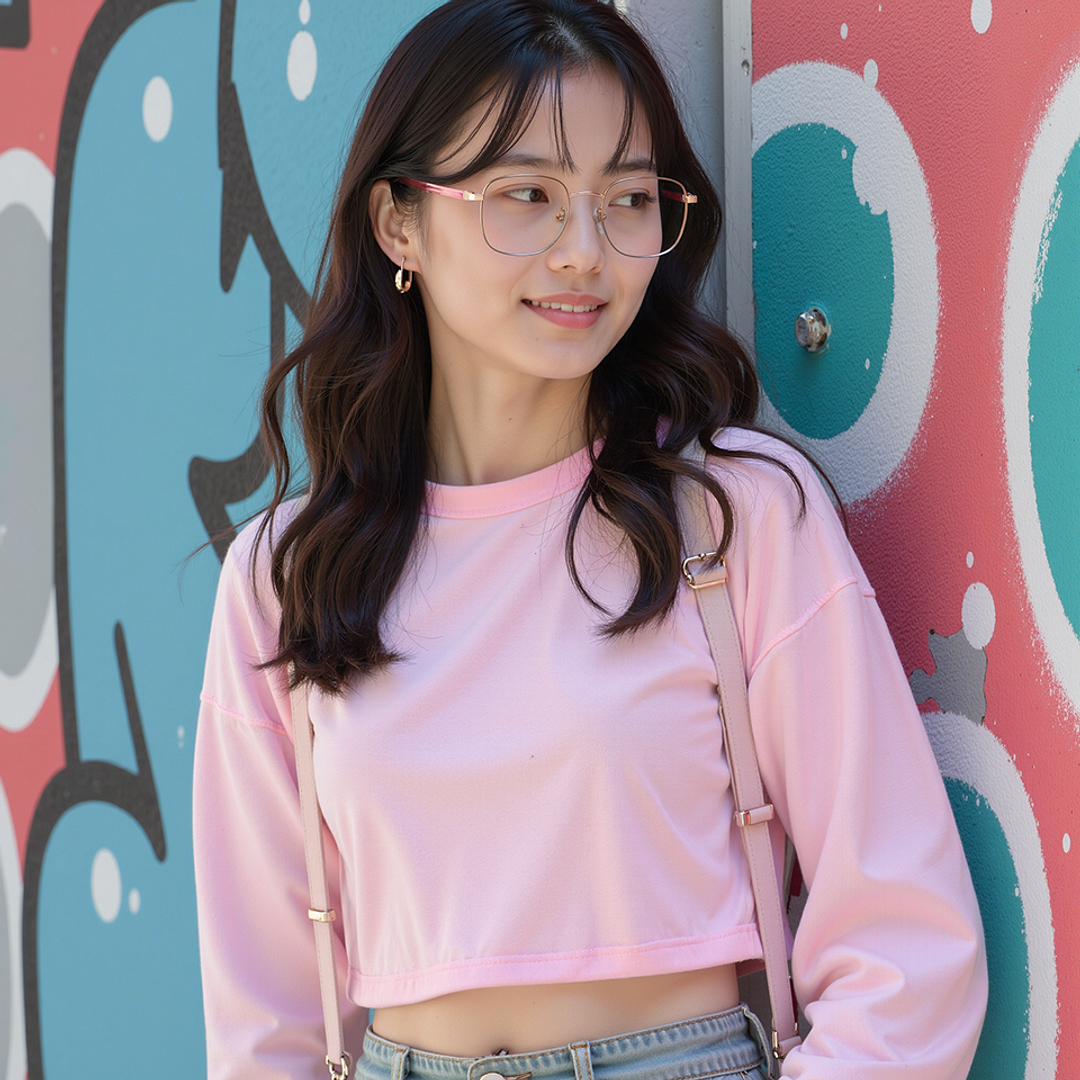 Lenskart Rose Gold Full Rim Square left side