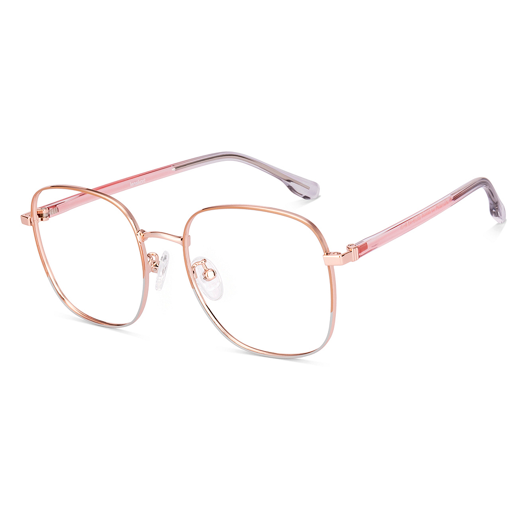 Lenskart Rose Gold Full Rim Square left side