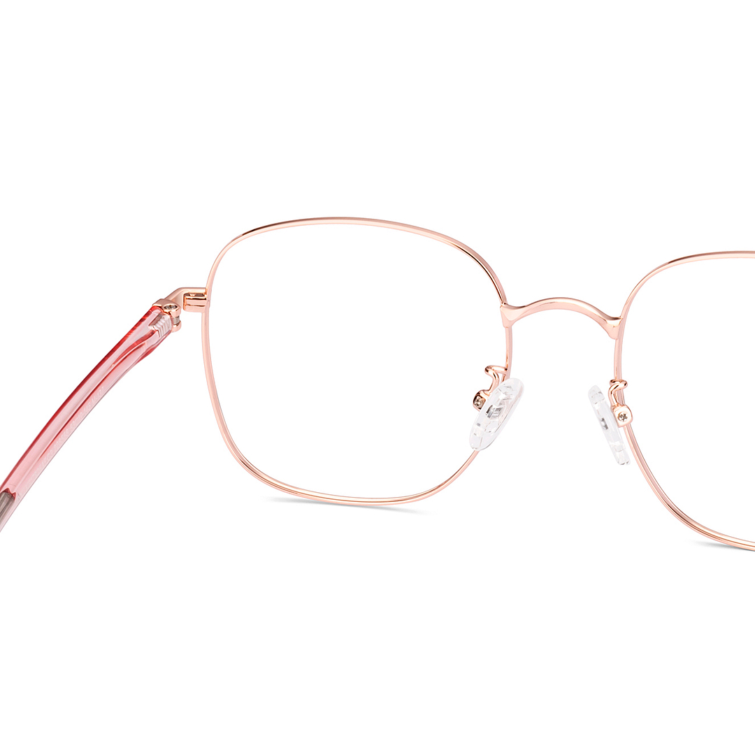 Lenskart Rose Gold Full Rim Square right side