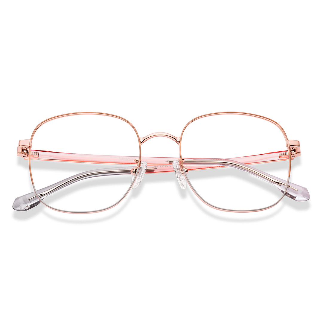 Lenskart Rose Gold Full Rim Square left side