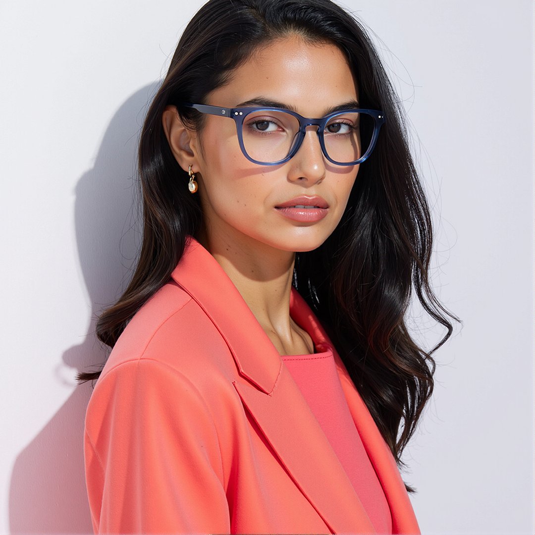 Lenskart Hustlr Sapphire-Ace Full Rim Square left side