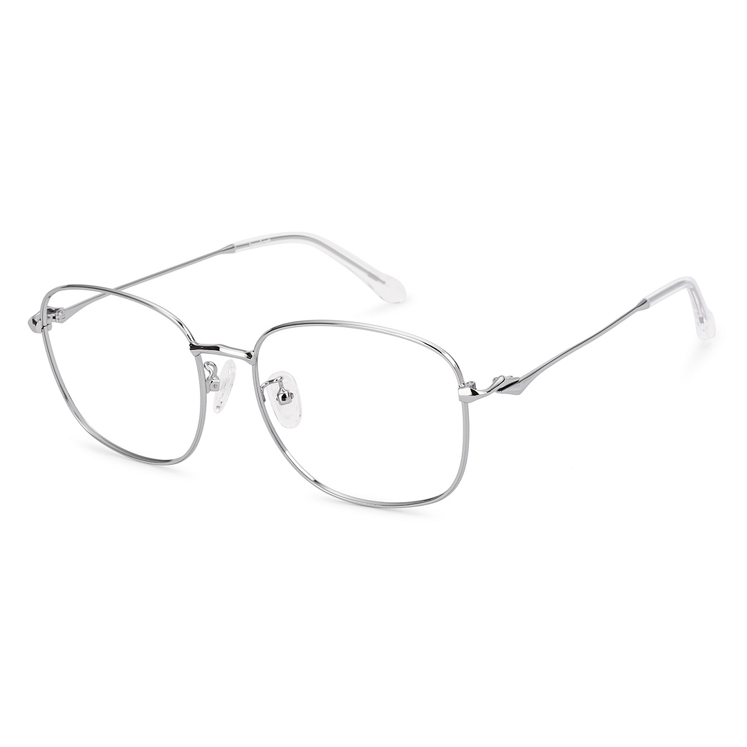 Lenskart Silver Full Rim Square left side