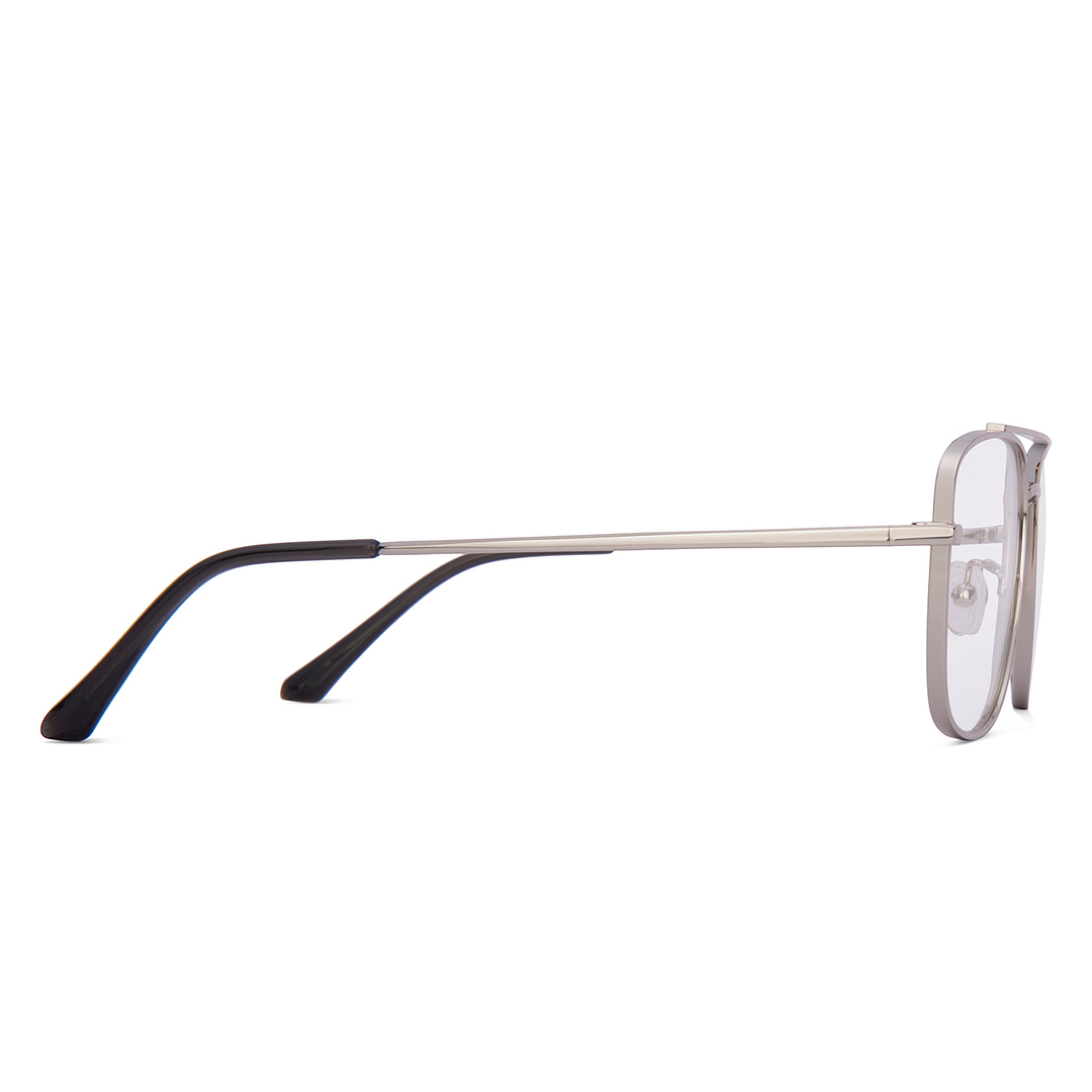 Lenskart Silver Full Rim Aviator left side