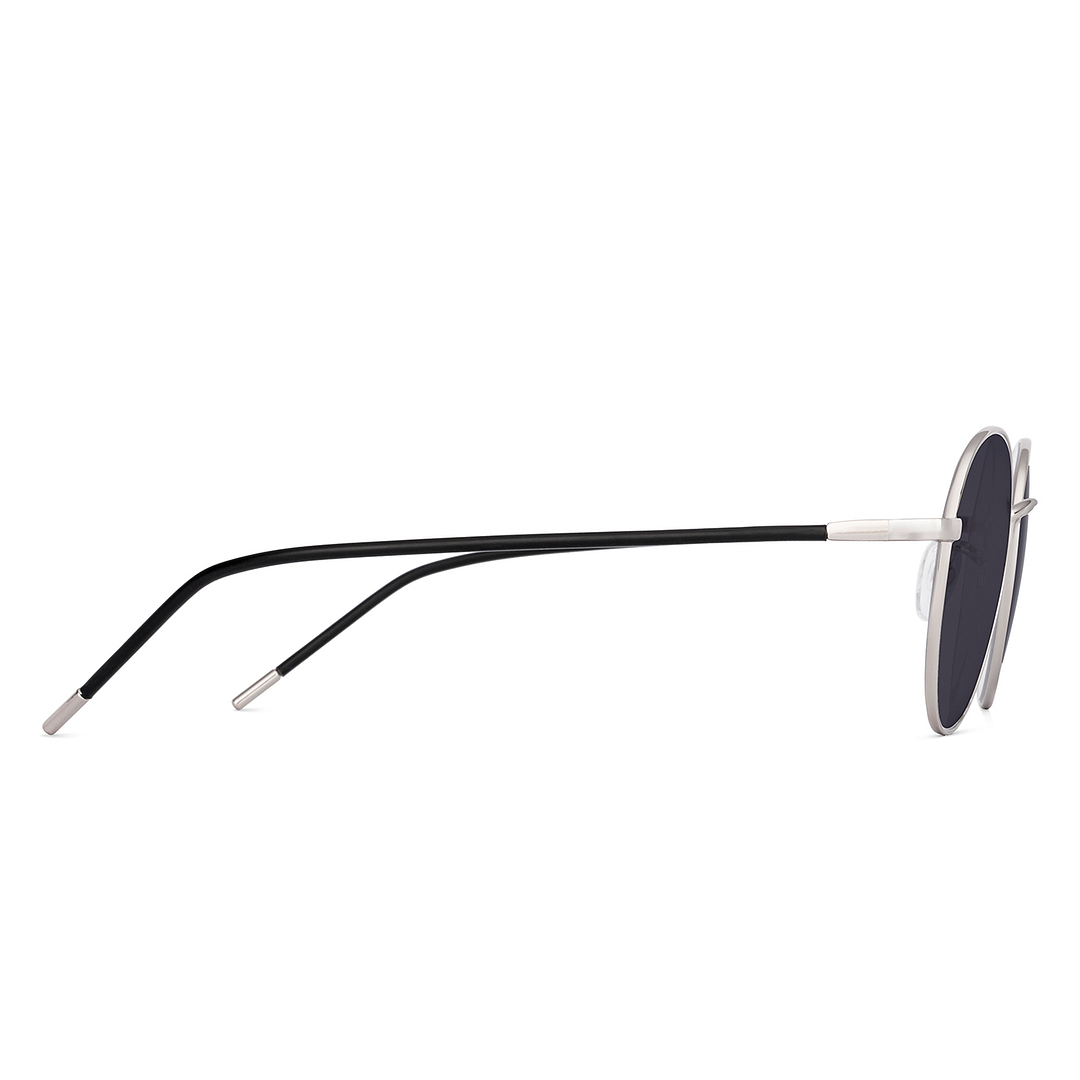 Lenskart Silver Full Rim Round left side