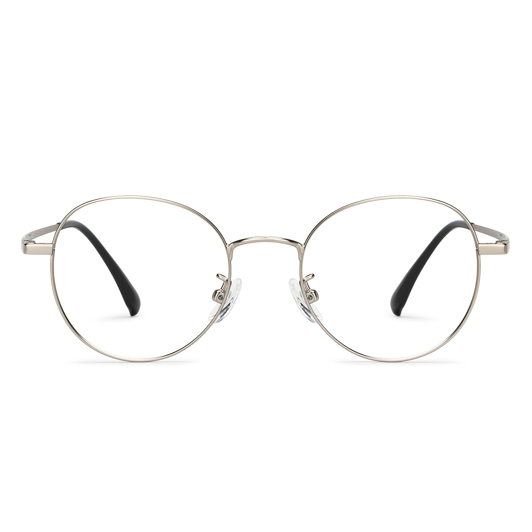 Lenskart Air Silver Full Rim Round right side
