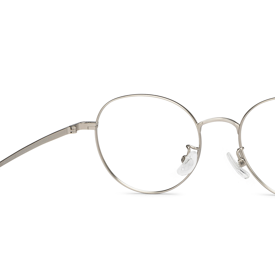 Lenskart Air Silver Full Rim Round right side