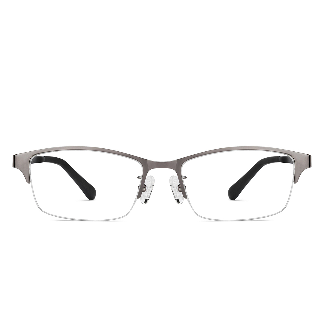Lenskart Air Silver Half Rim Rectangle right side