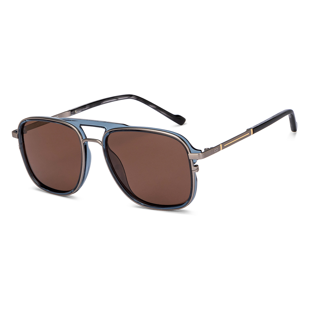 Lenskart Studio Online Silver Full Rim Rectangle right side