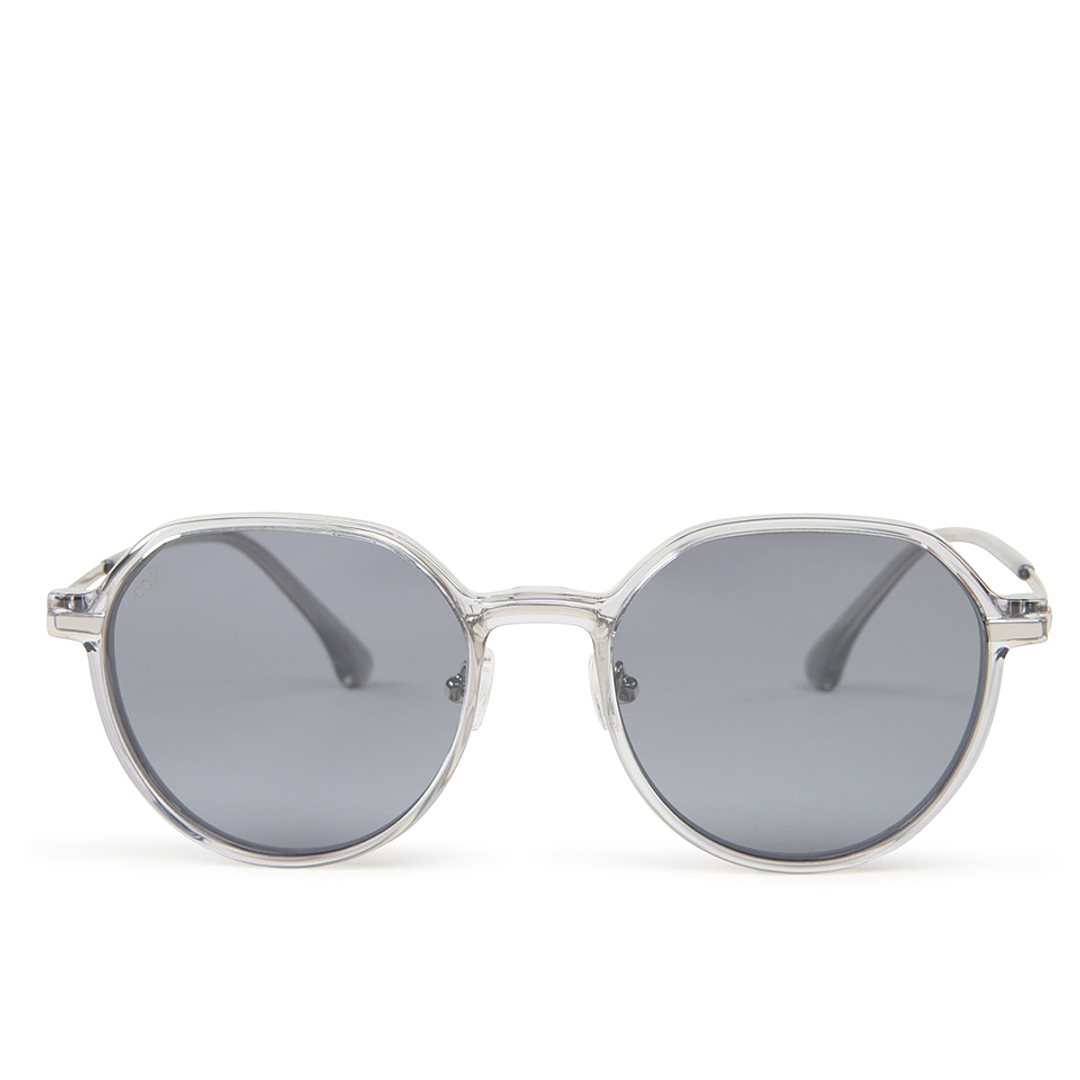 Lenskart Air Silver Full Rim Round left side