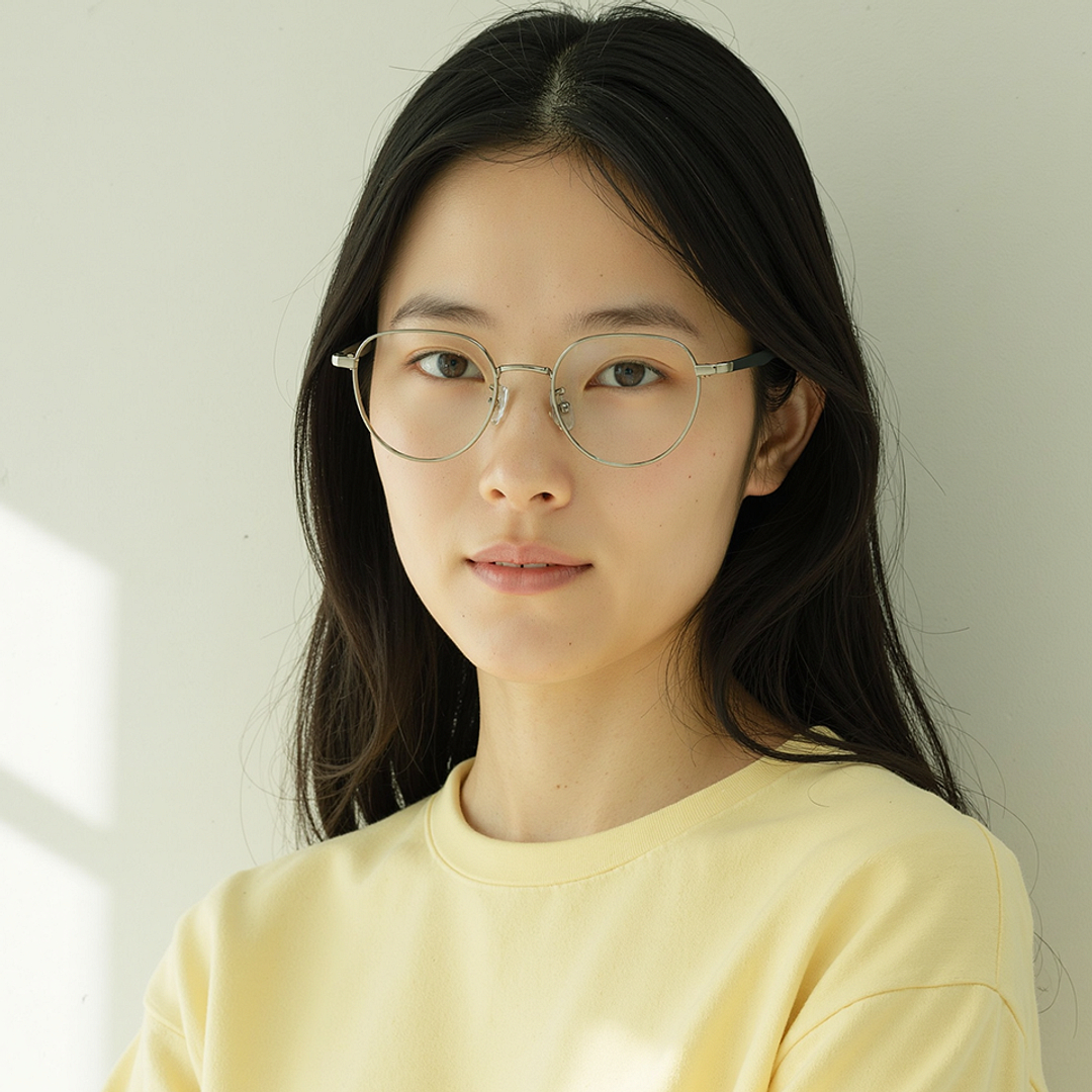 Lenskart Silver Full Rim Round left side