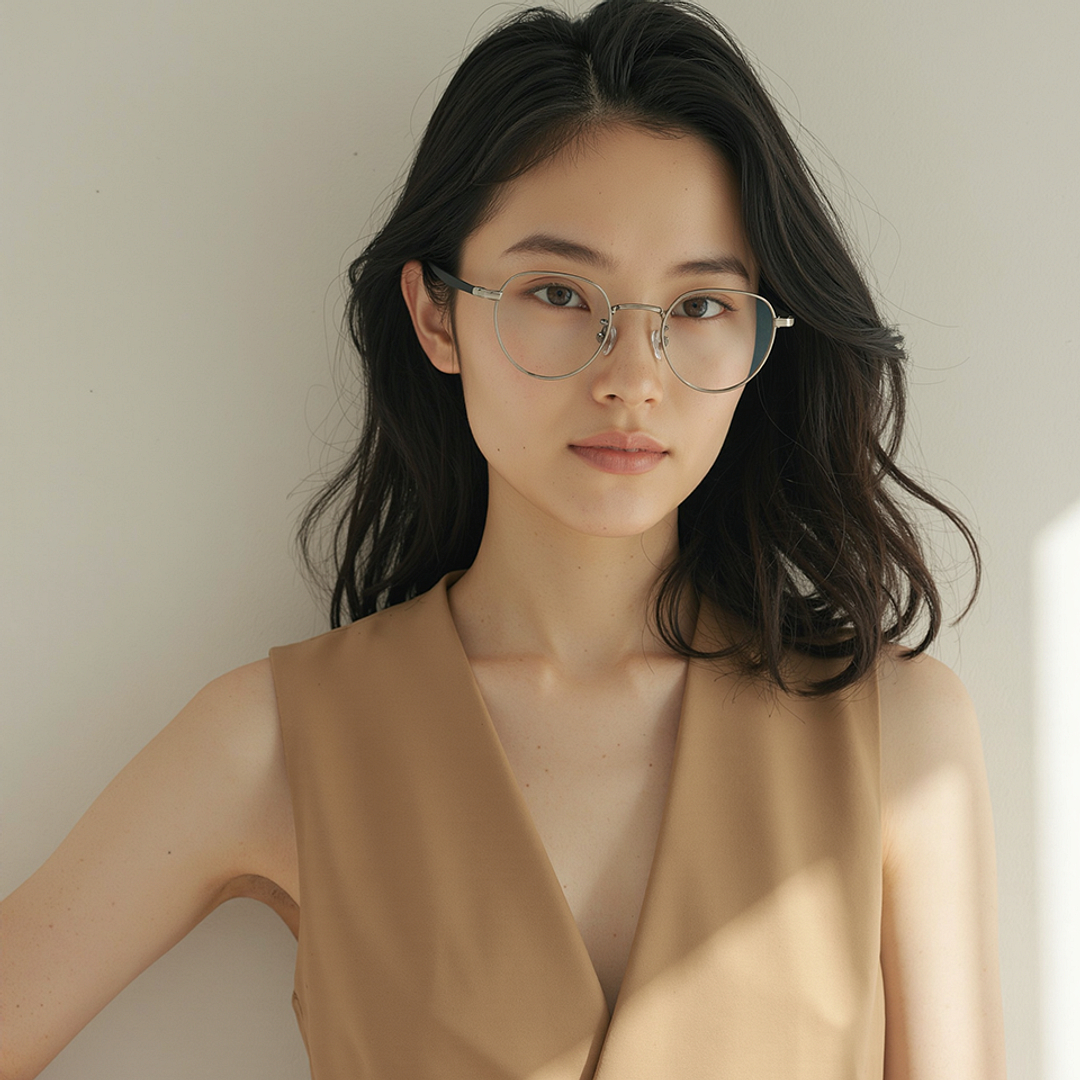 Lenskart Silver Full Rim Round right side