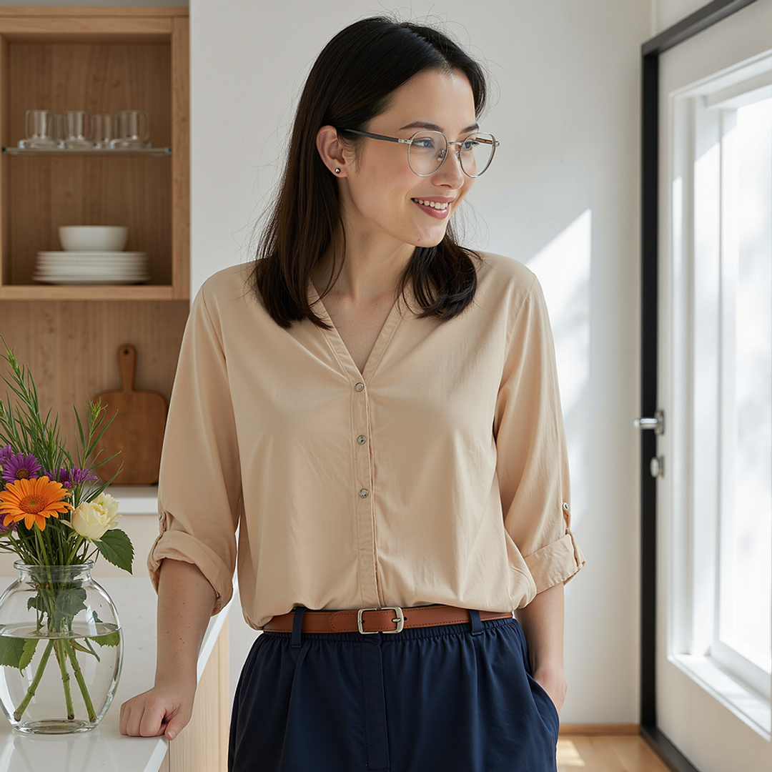 Lenskart Silver Full Rim Round right side