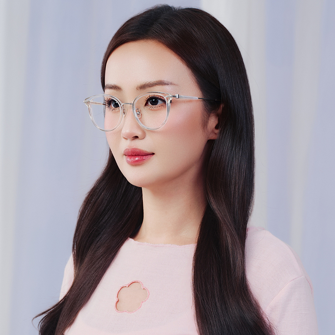 Lenskart Silver Full Rim Cat Eye left side