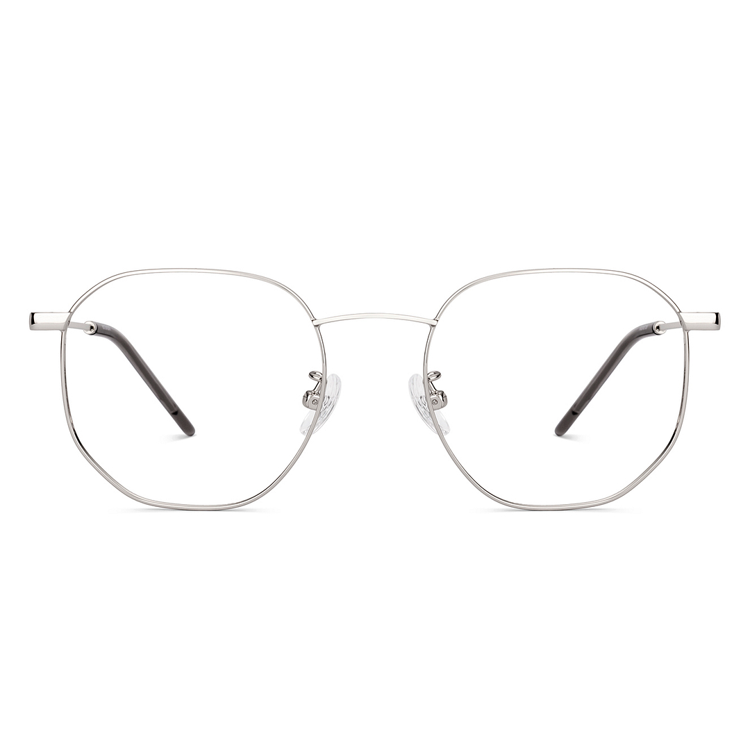 Lenskart Silver Full Rim Hexagonal right side